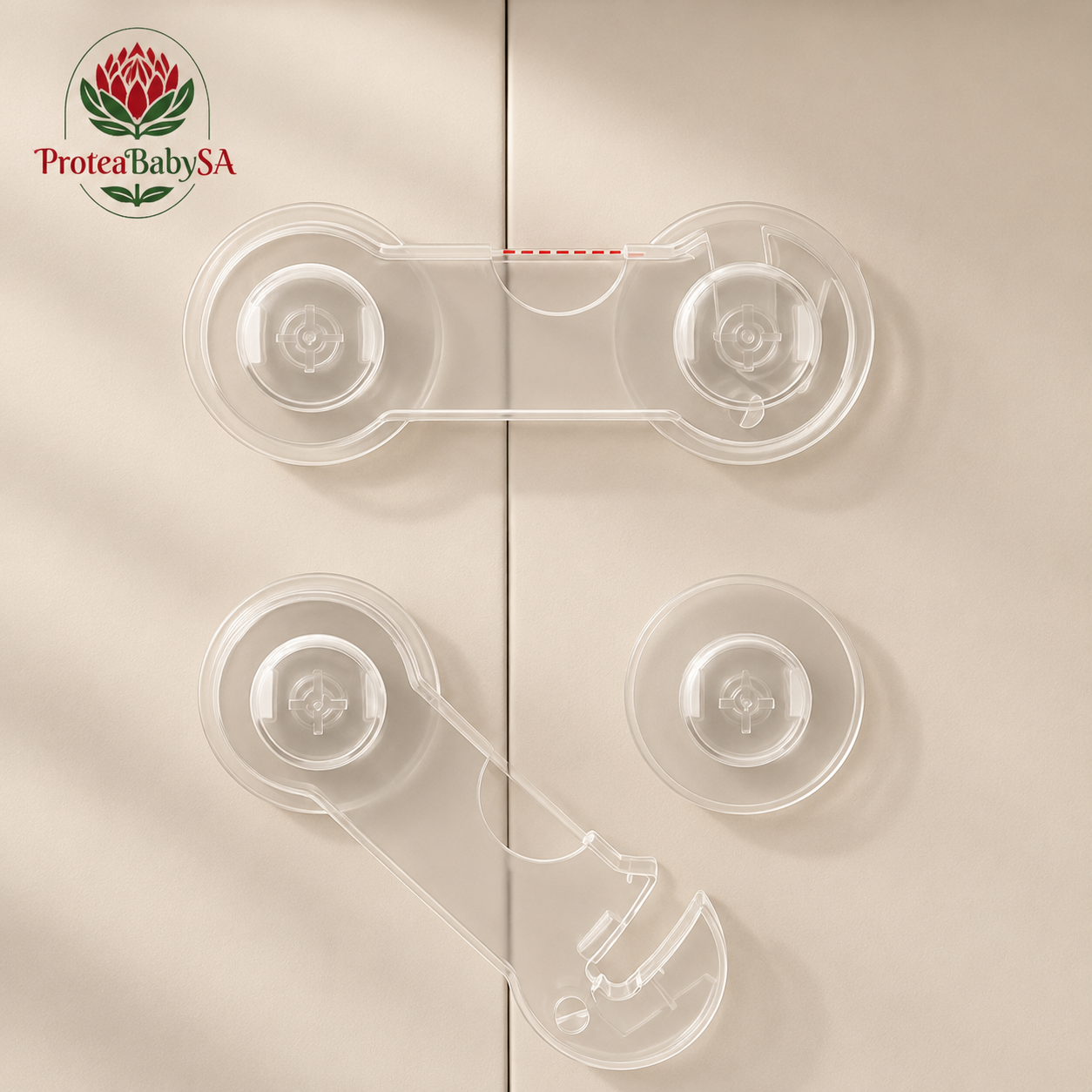 5 Transparent Cabinet / Door Safety Locks